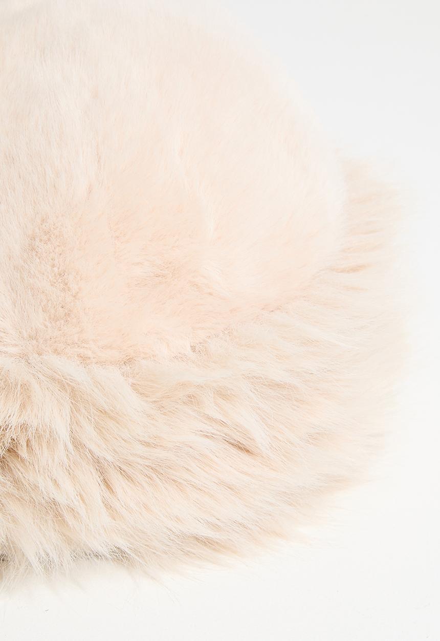 Tessa Design - Brynn Faux Fur Brim Hat - Cream