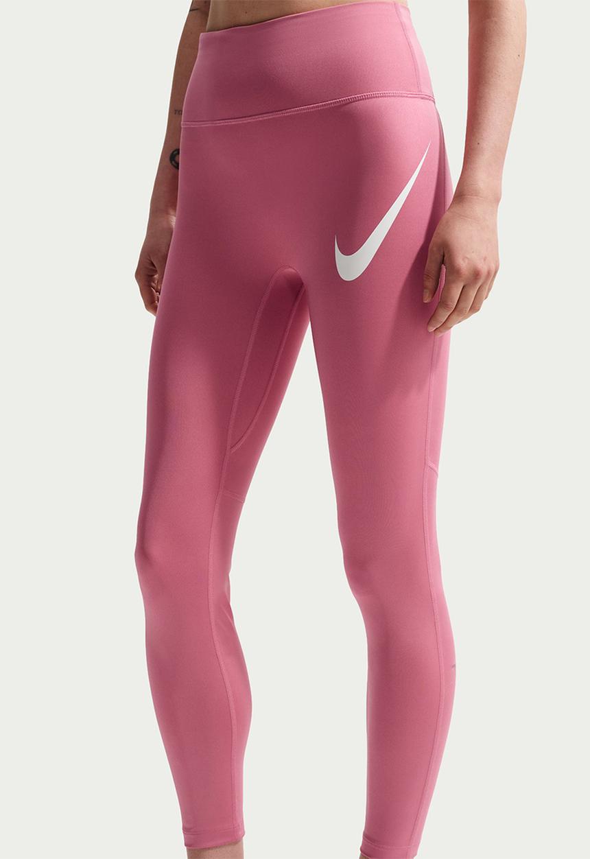Nike - W Nk Df Tempo Hr 7/8 Tgt Swhbr - Peony/Reflective Silv/White