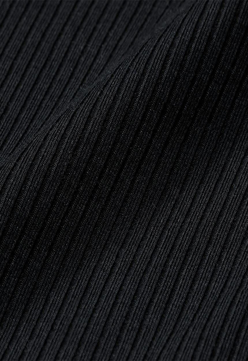 Nike - W Nsw Chll Knt Rib Qz Ls Top - Black/Sail