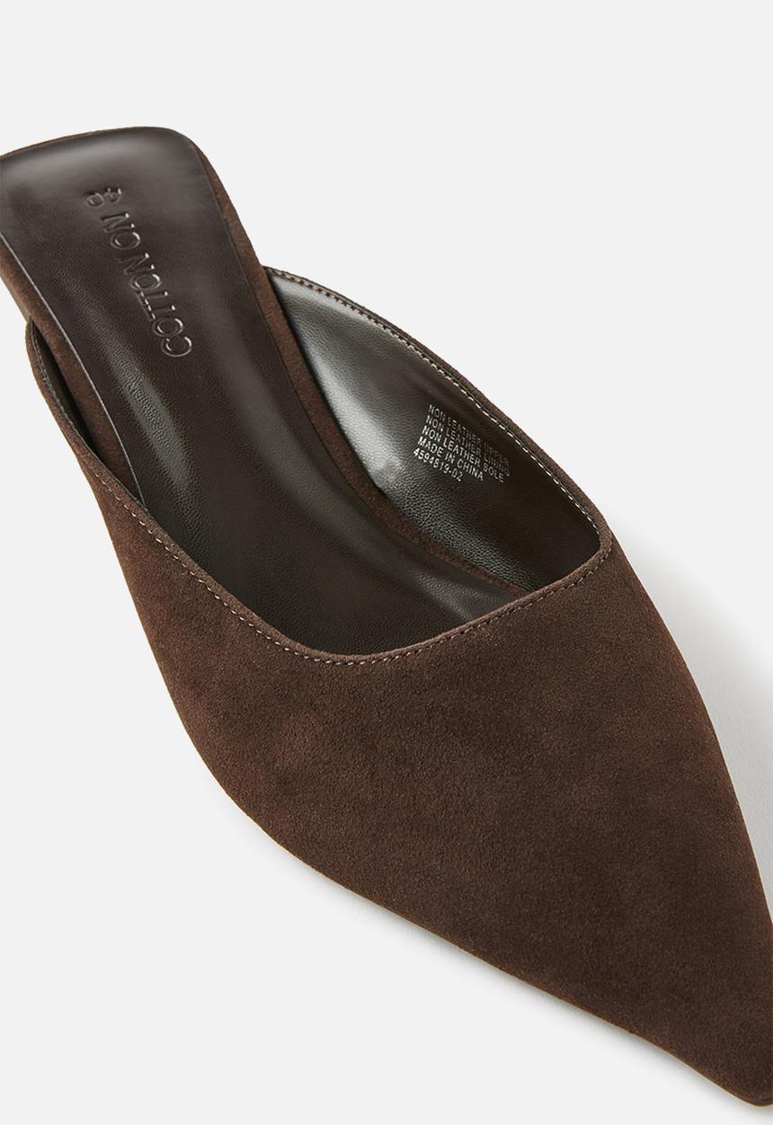 Cotton On - Kai kitten heel - choc micro