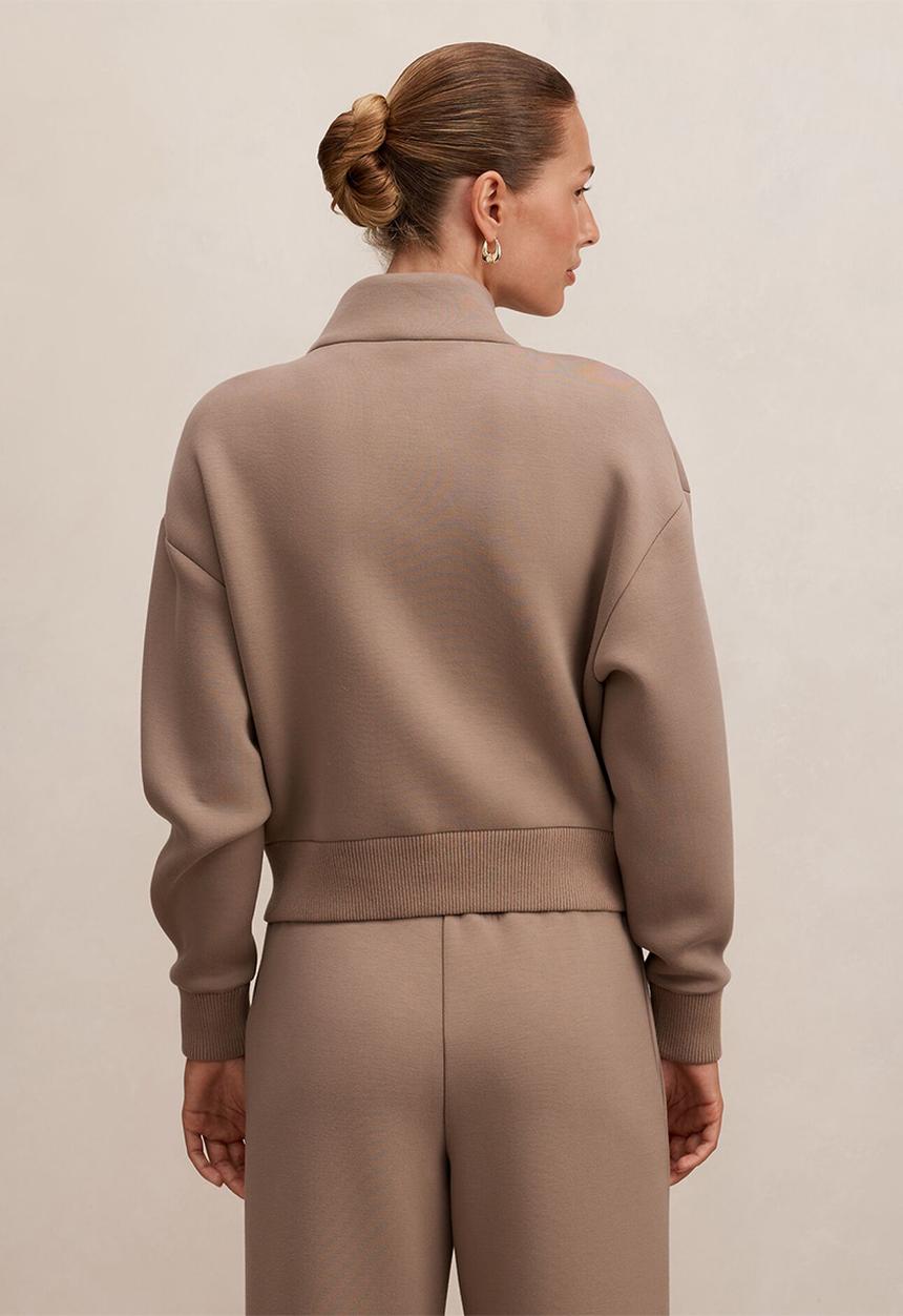 Forever New - Hannah zip lounge jacket in pine bark