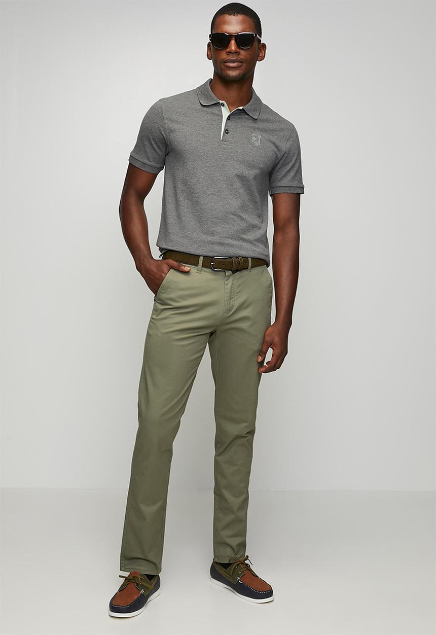 Pringle of Scotland - Aiden Slim Fit Pique Golfer - Charcoal