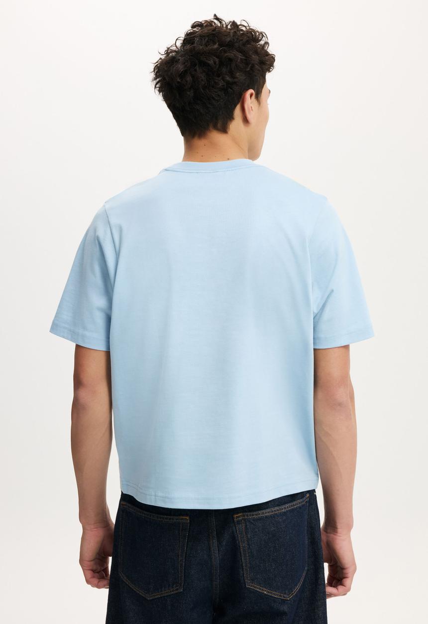 Cotton On - Cropped Fit T-Shirt - Pearl Blue