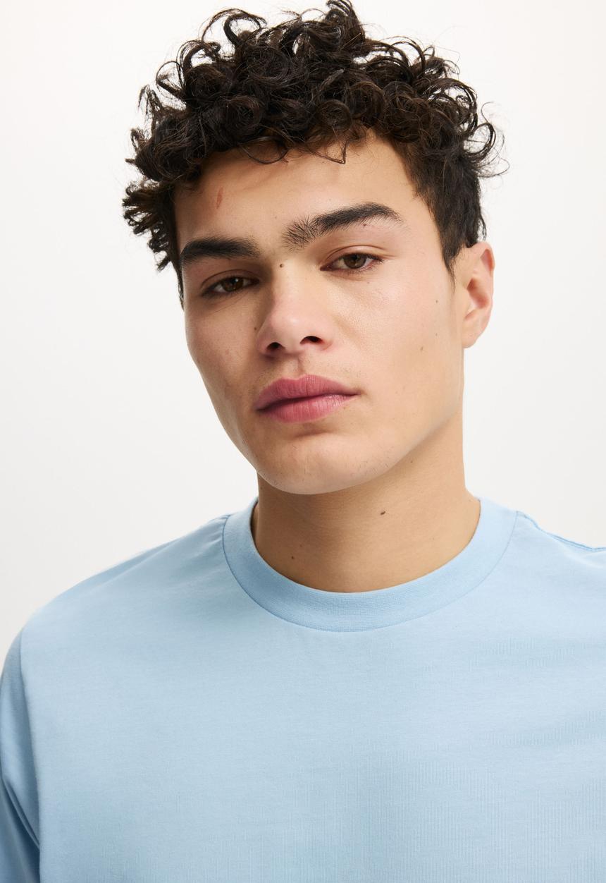 Cotton On - Cropped Fit T-Shirt - Pearl Blue