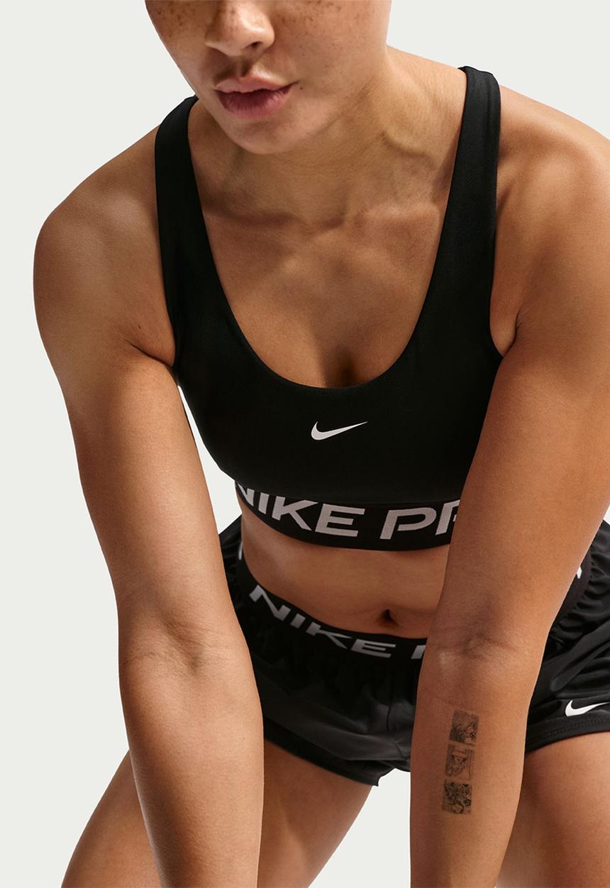 Nike - W Np Df 365 Ls Bra - Black/White