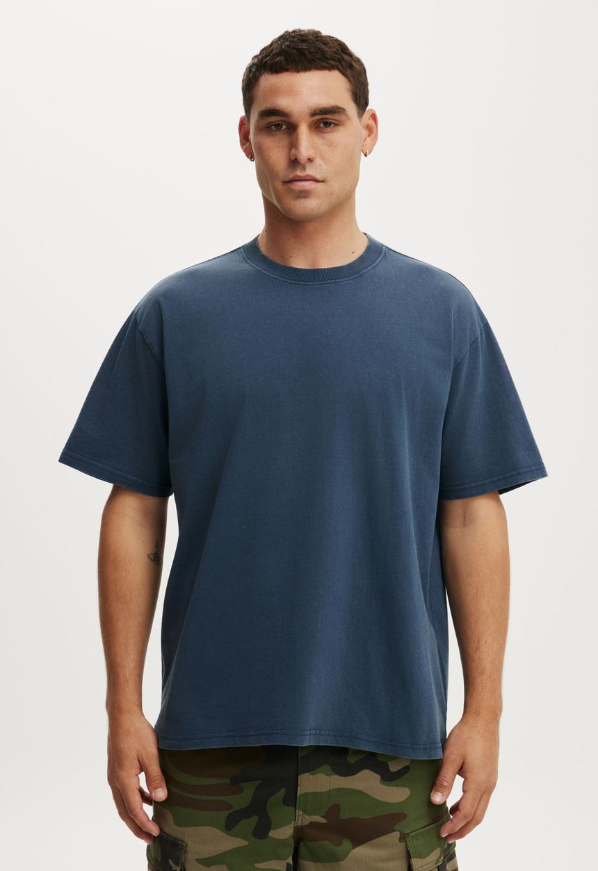 Cotton On - Everyday fit T-shirt - auto navy wash