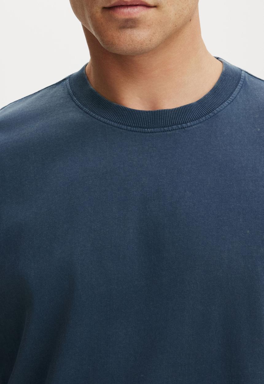 Cotton On - Everyday fit T-shirt - auto navy wash
