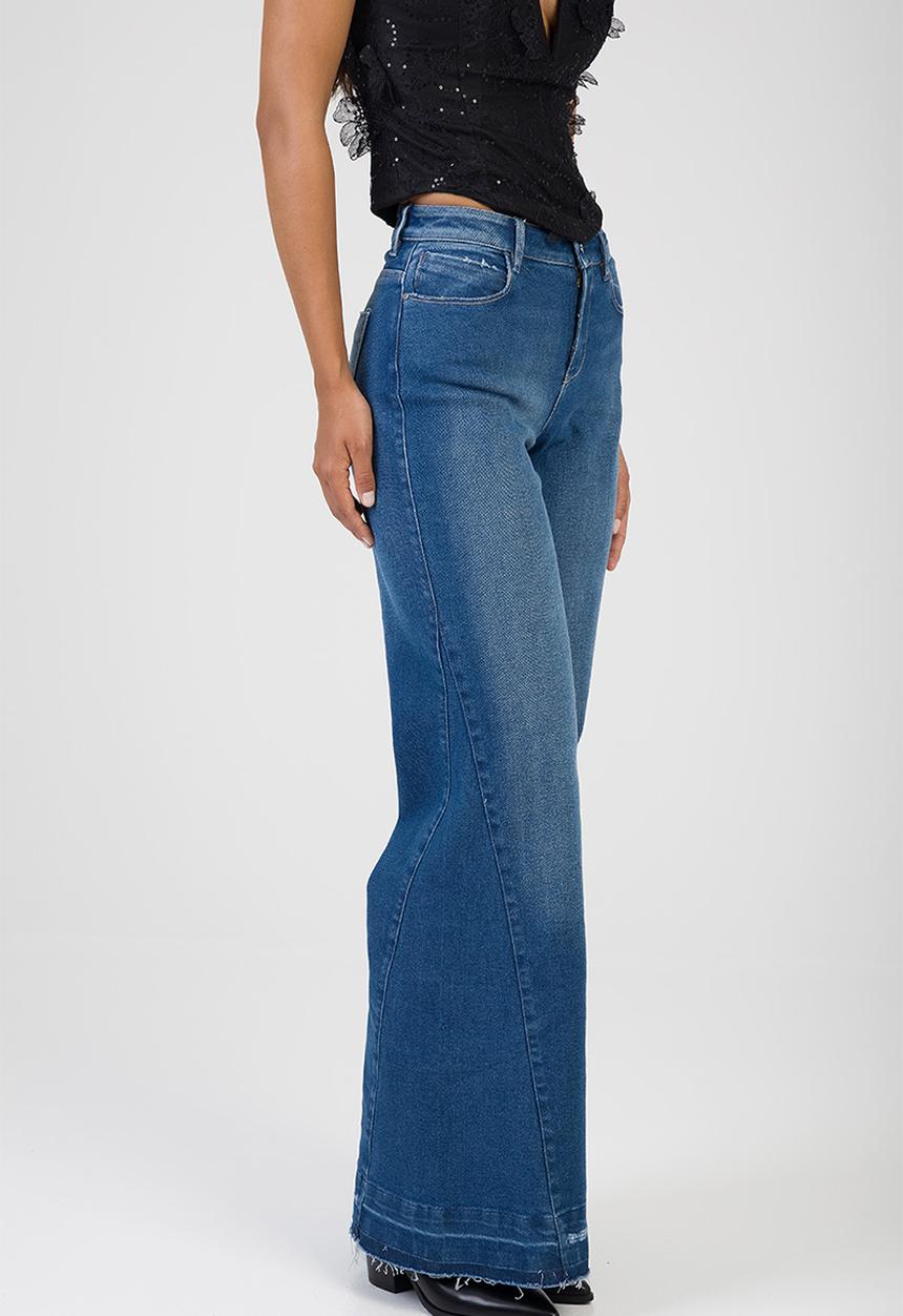 SISSY BOY - Gia Wide Leg Jeans  - Medium Vintage
