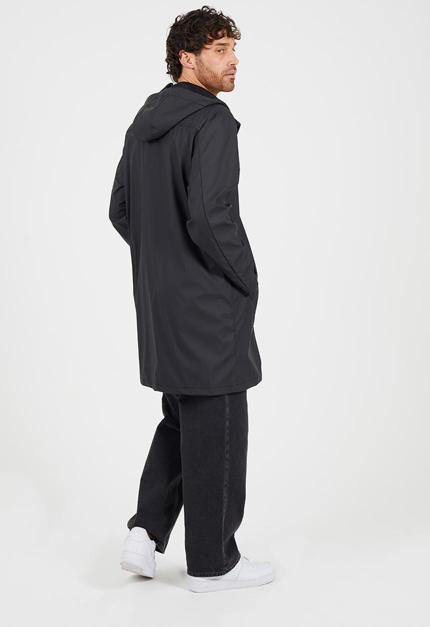 Brave Soul - Rubberised Hooded Parka - Black