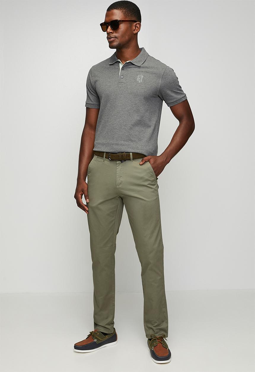 Pringle of Scotland - Jorge Tailored Fit Chino - Fatigue