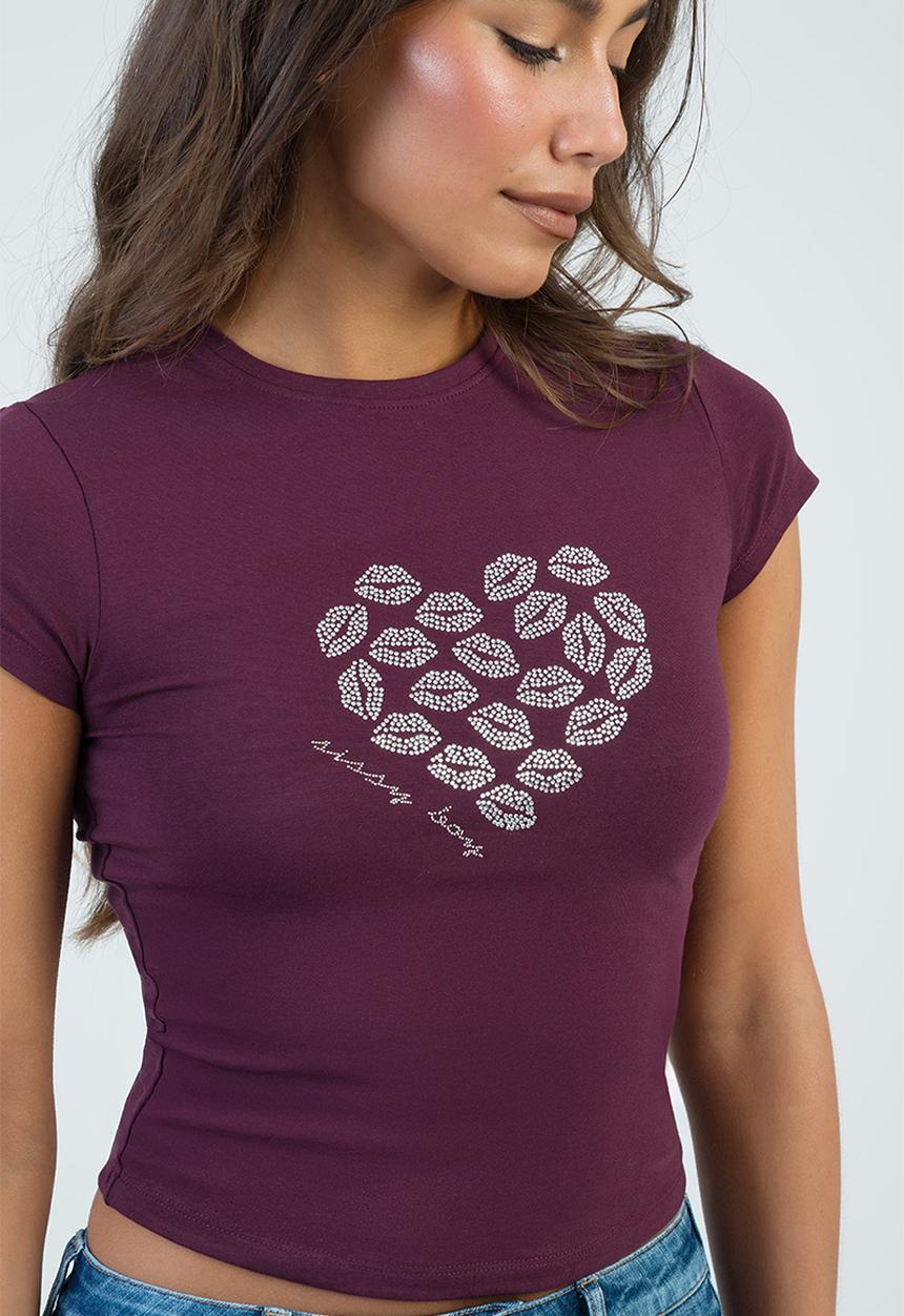 SISSY BOY - Own The Moment T-Shirt - Burgundy