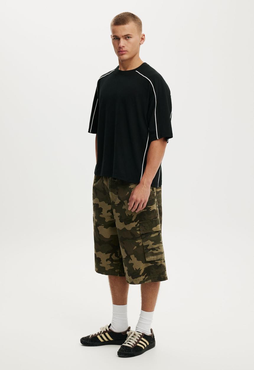 Cotton On - Cropped Fit T-Shirt - Black/White