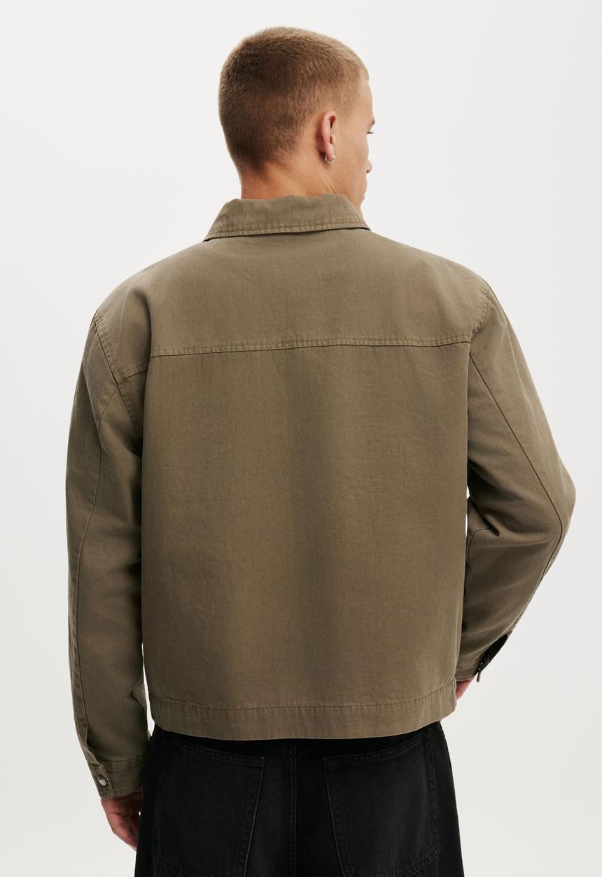 Cotton On - Harrington Jacket - Washed Khaki