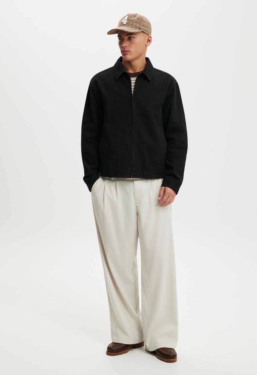 Cotton On - Harrington Jacket - Rinsed Black