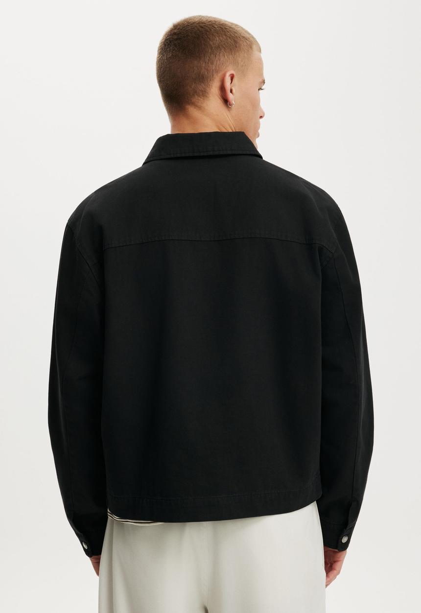 Harrington Jacket - Rinsed Black