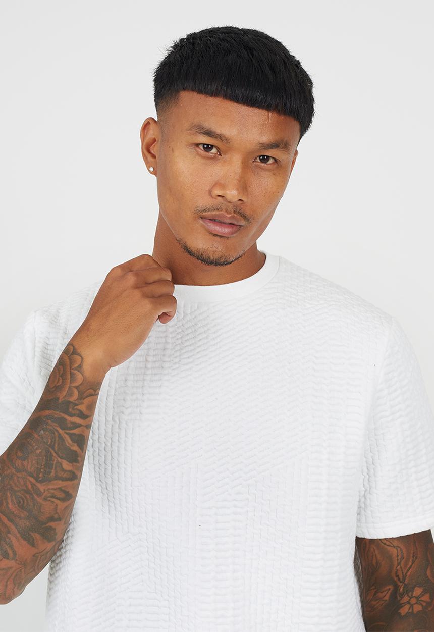 Brave Soul - Oversized Fit Crew Neck Tshirt - Cream