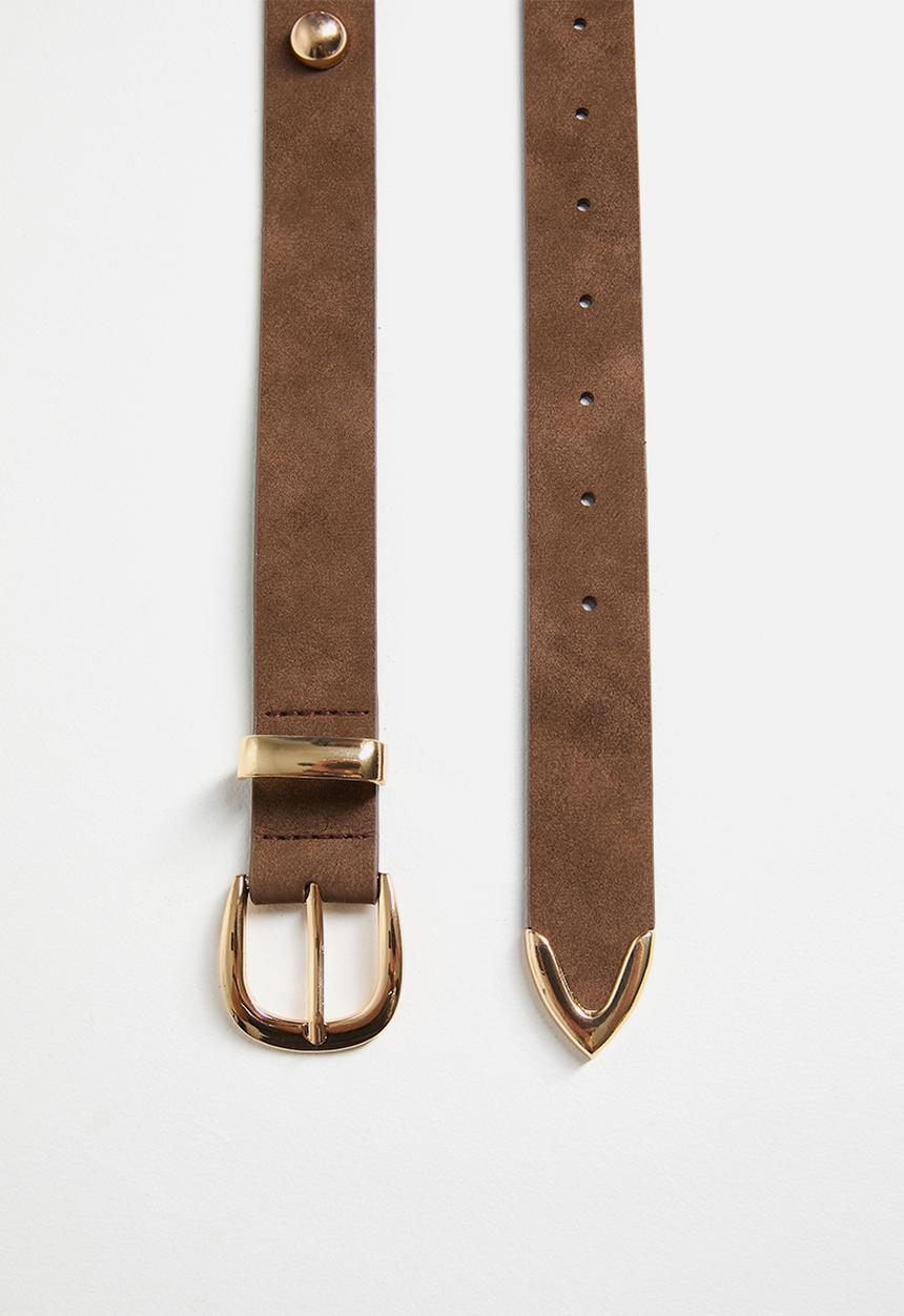 Tessa Design - Azra Studded Belt - Brown