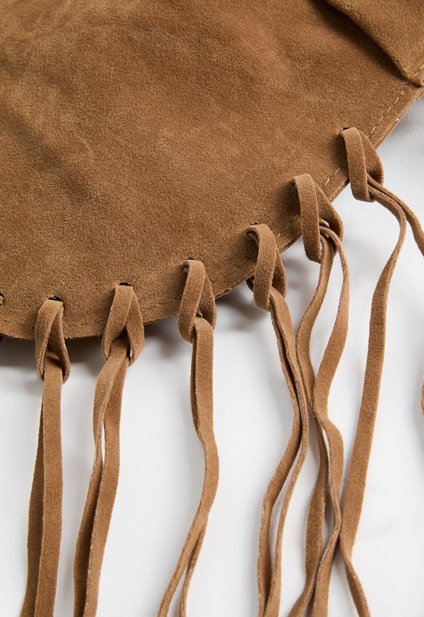 Tessa Design - Ada Tassle Slouch Bag - Tan