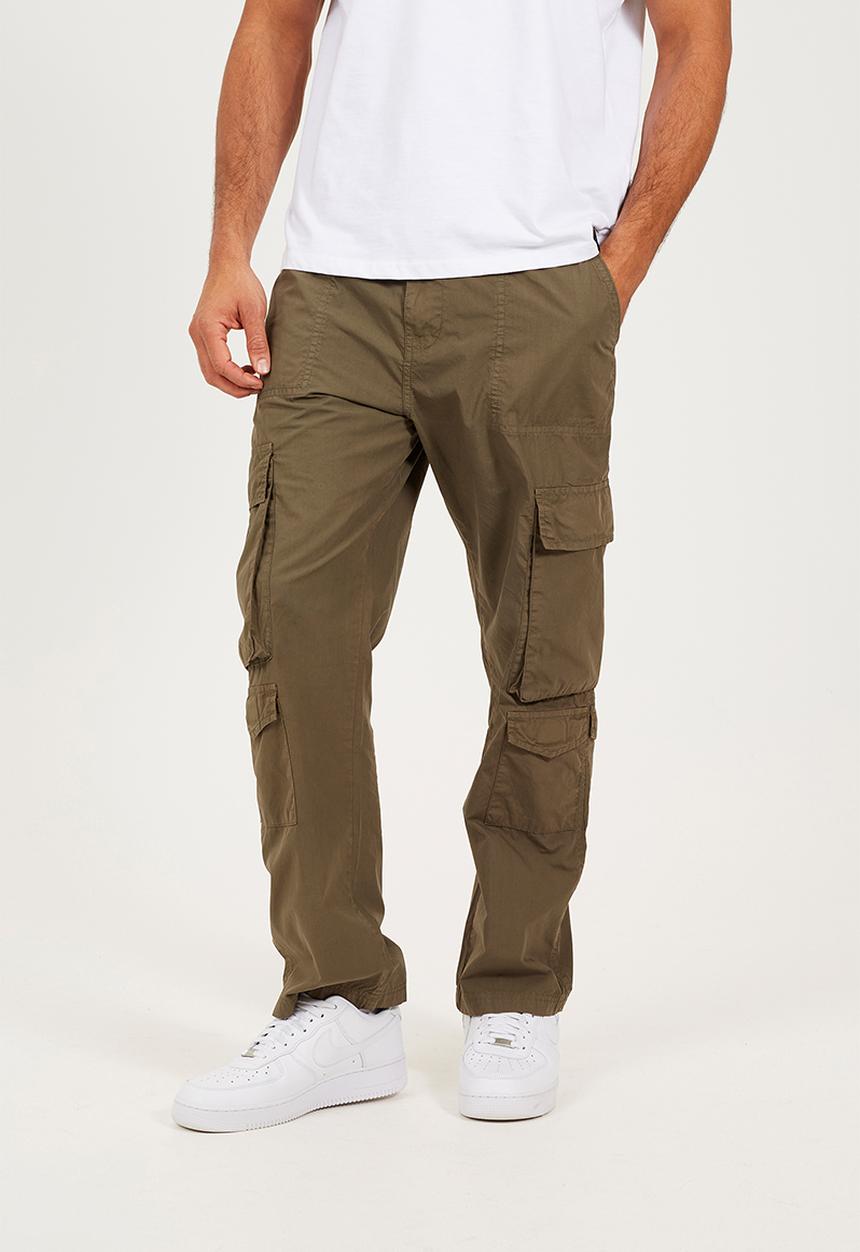 Brave Soul - Cotton Poplin Cargo Pant - Khaki