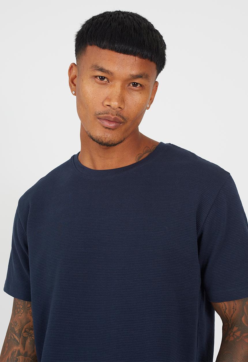 Brave Soul - Crew Neck Tshirt  - Navy