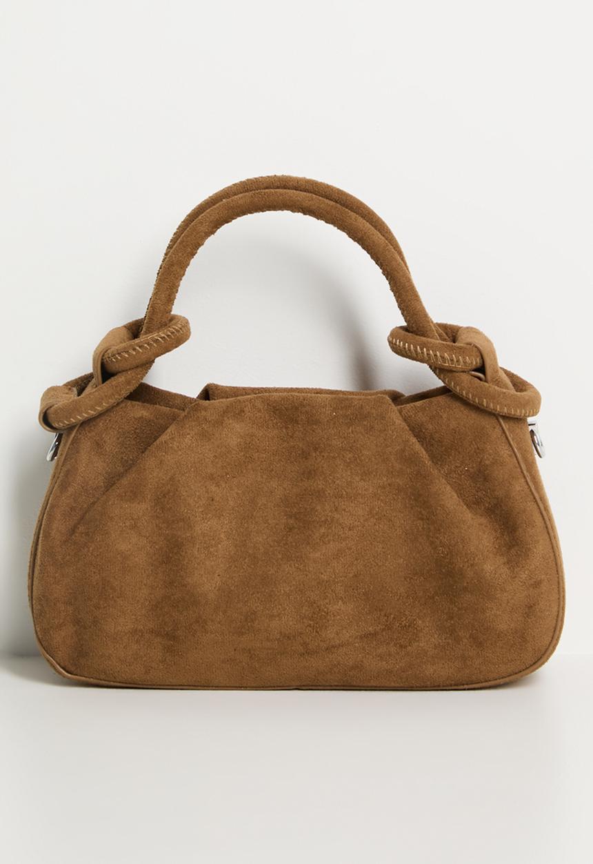 Tessa Design - Agnes Top Handle Pouch Bag - Tan