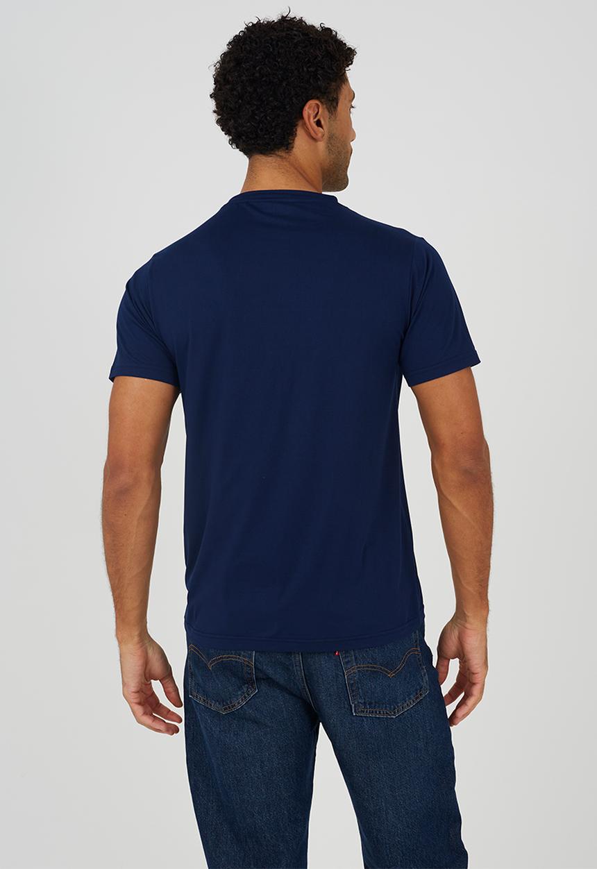 Brave Soul - Crew Neck T-shirt  - Navy