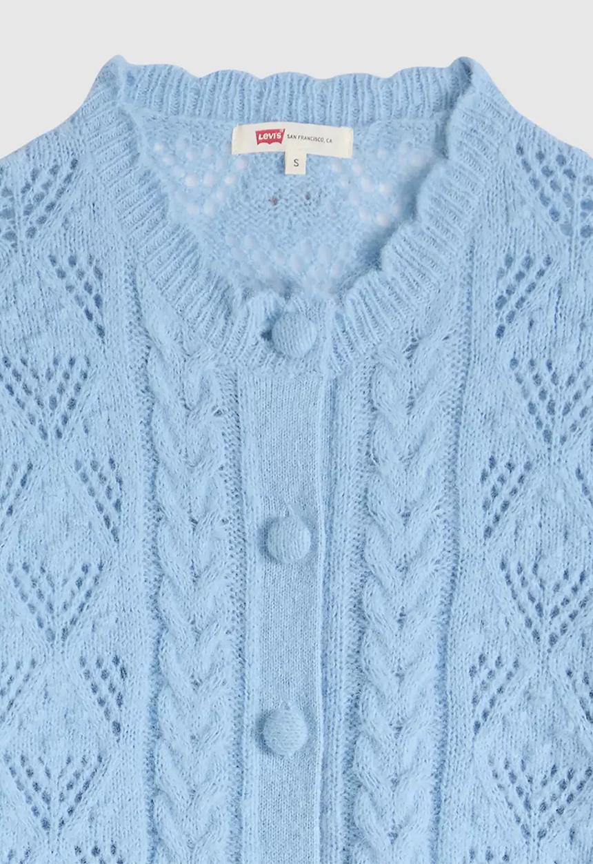 Levi’s® - Pauline pointelle ss cardi - glacier lake novelty stitch
