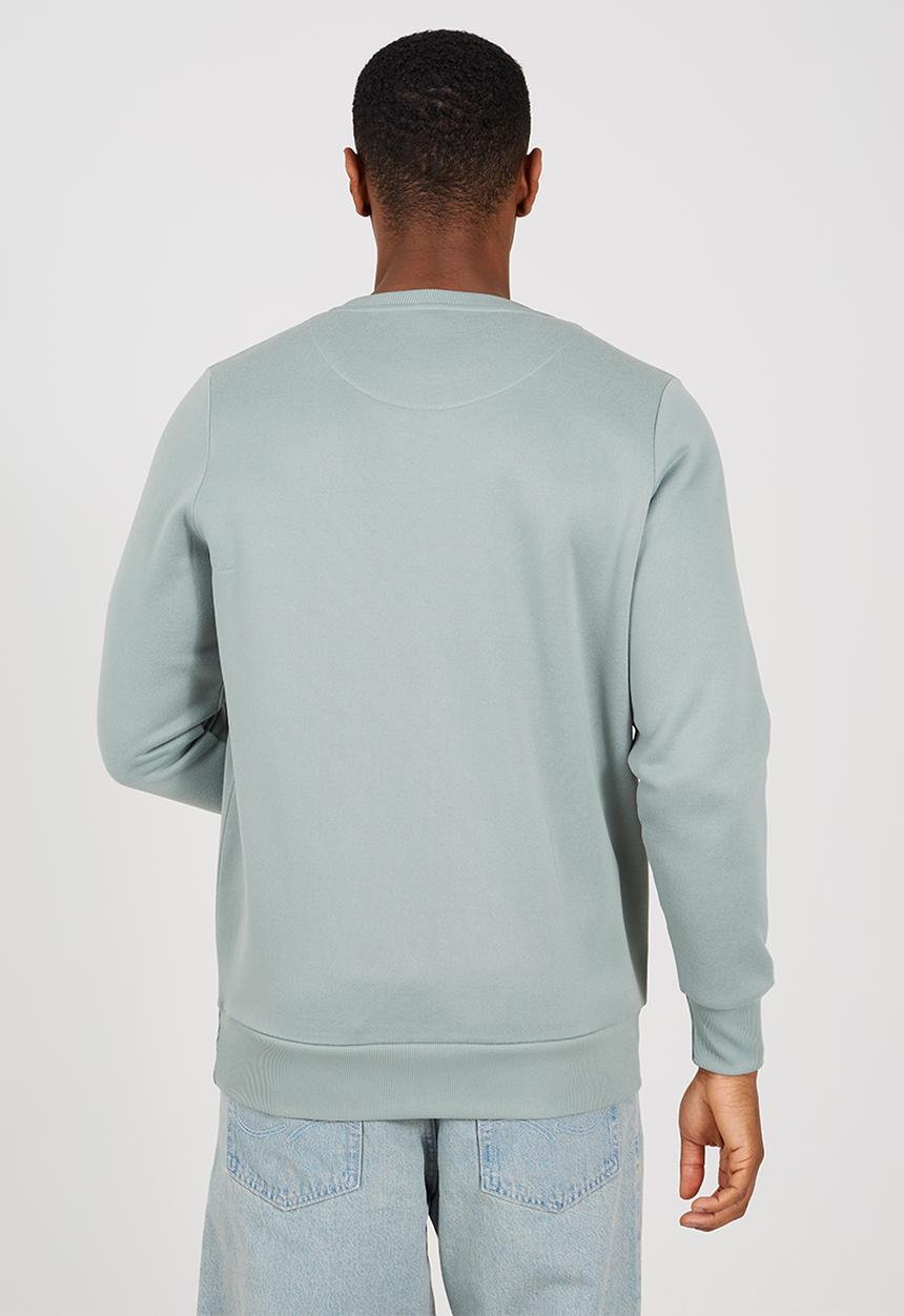 Brave Soul - Crew Neck Sweatshirt - Mineral Green/Light Stone