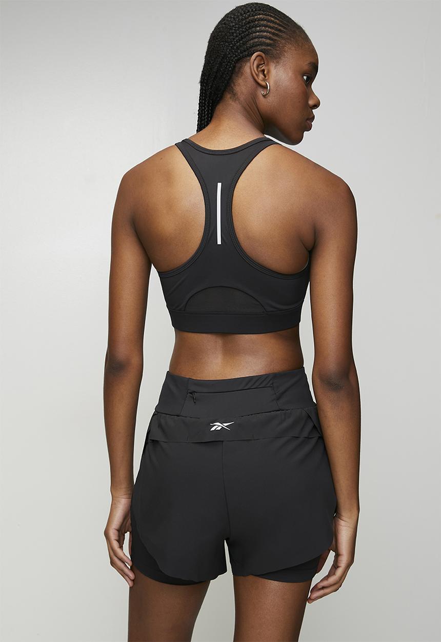Reebok - Lux Metallic 2-In-1 Running Shorts - Black/Metallic