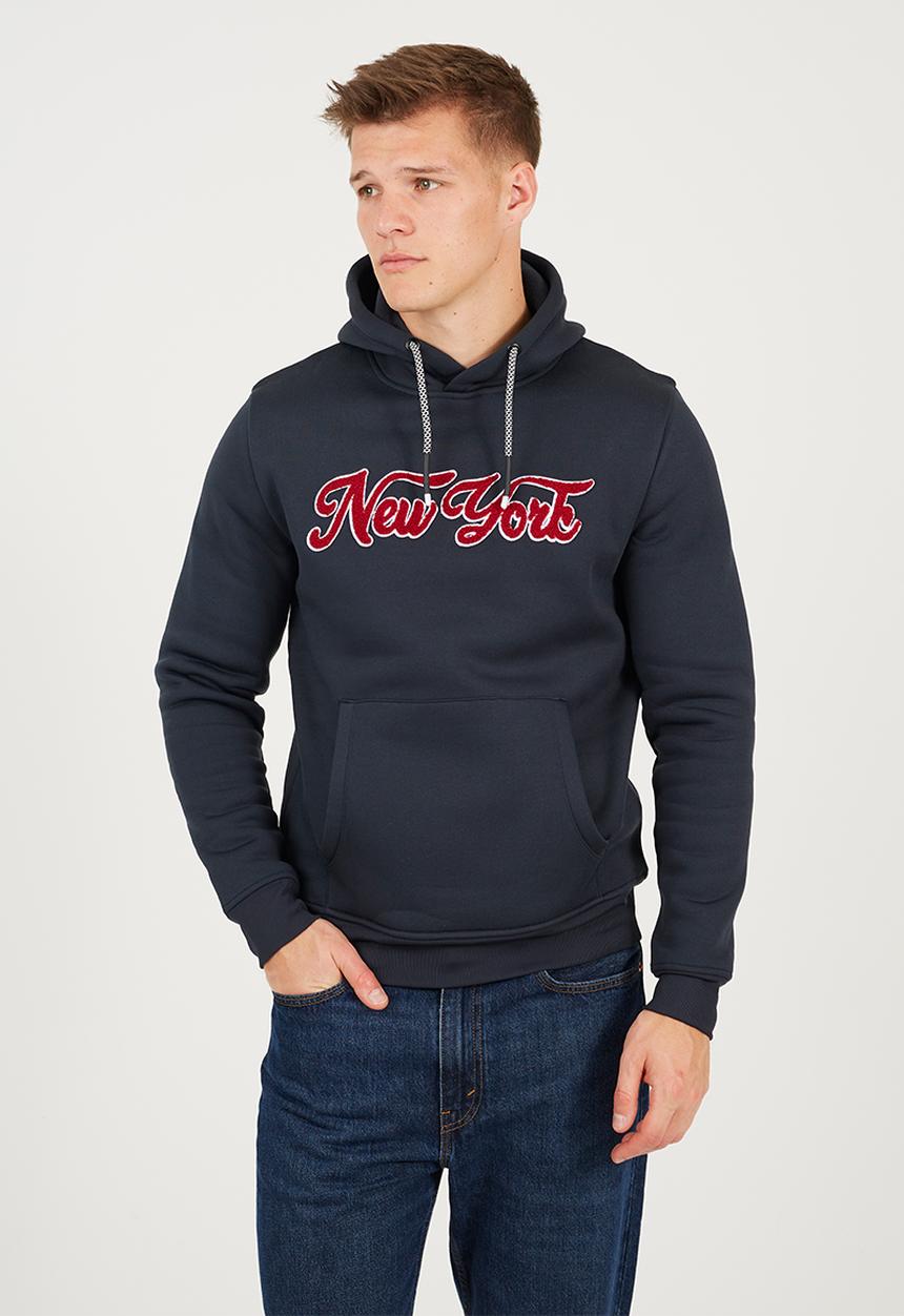 Overhead Crossover Hoodie - Navy
