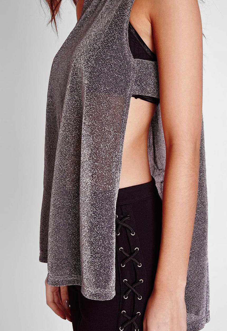 Missguided - Tab Side Tunic Top