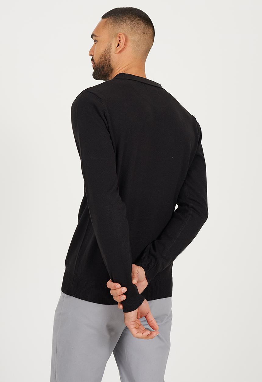 Brave Soul - Branded Button Placket - Jet Black