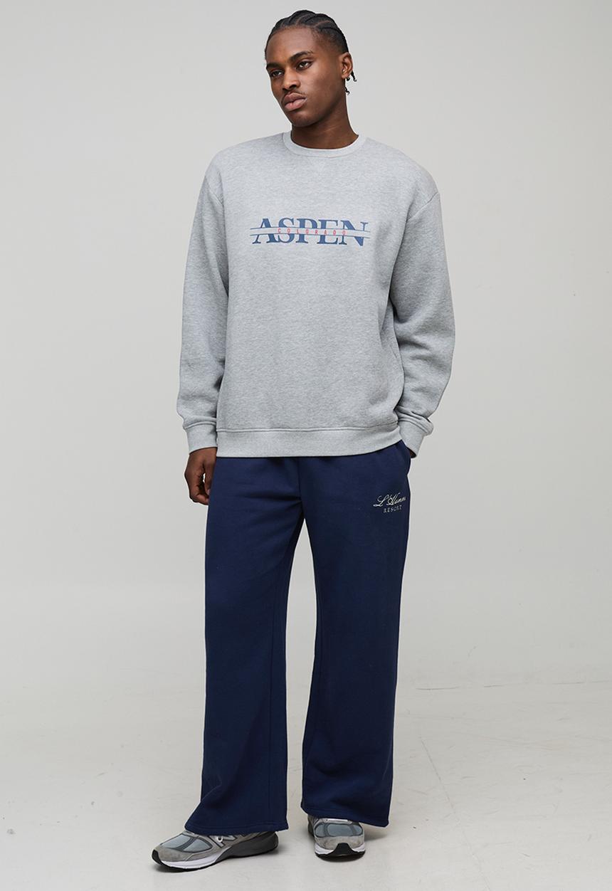 boohooMAN - Oversized Aspen Sweatshirt - Grey Marl