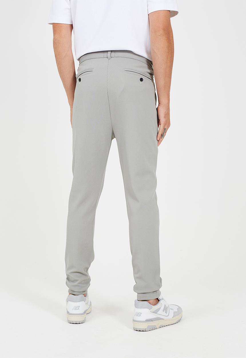Brave Soul - Straight Leg Open Hem Joggers - Light Grey