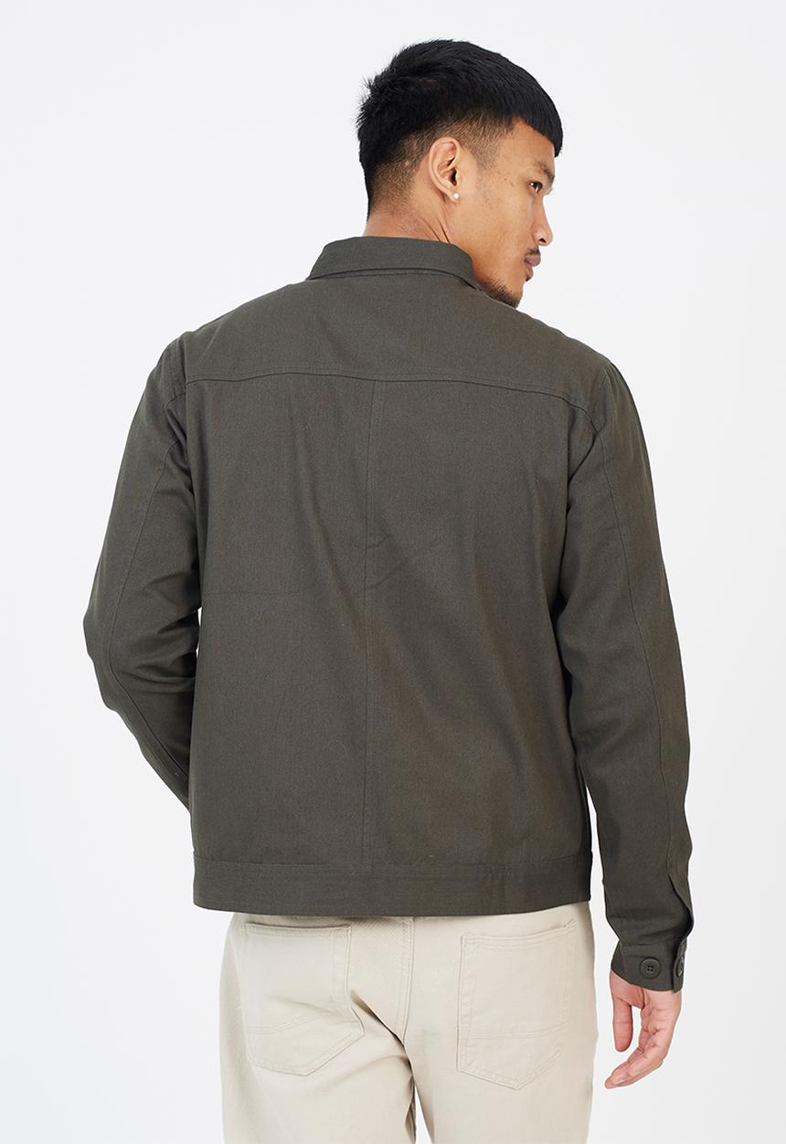 Brave Soul - Button Through Jacket - Khaki