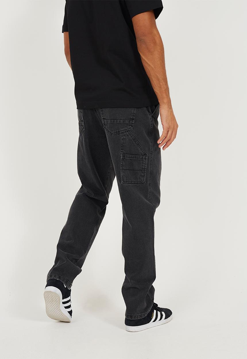 Brave Soul - Wide Leg Denim Jean - Charcoal Long Length