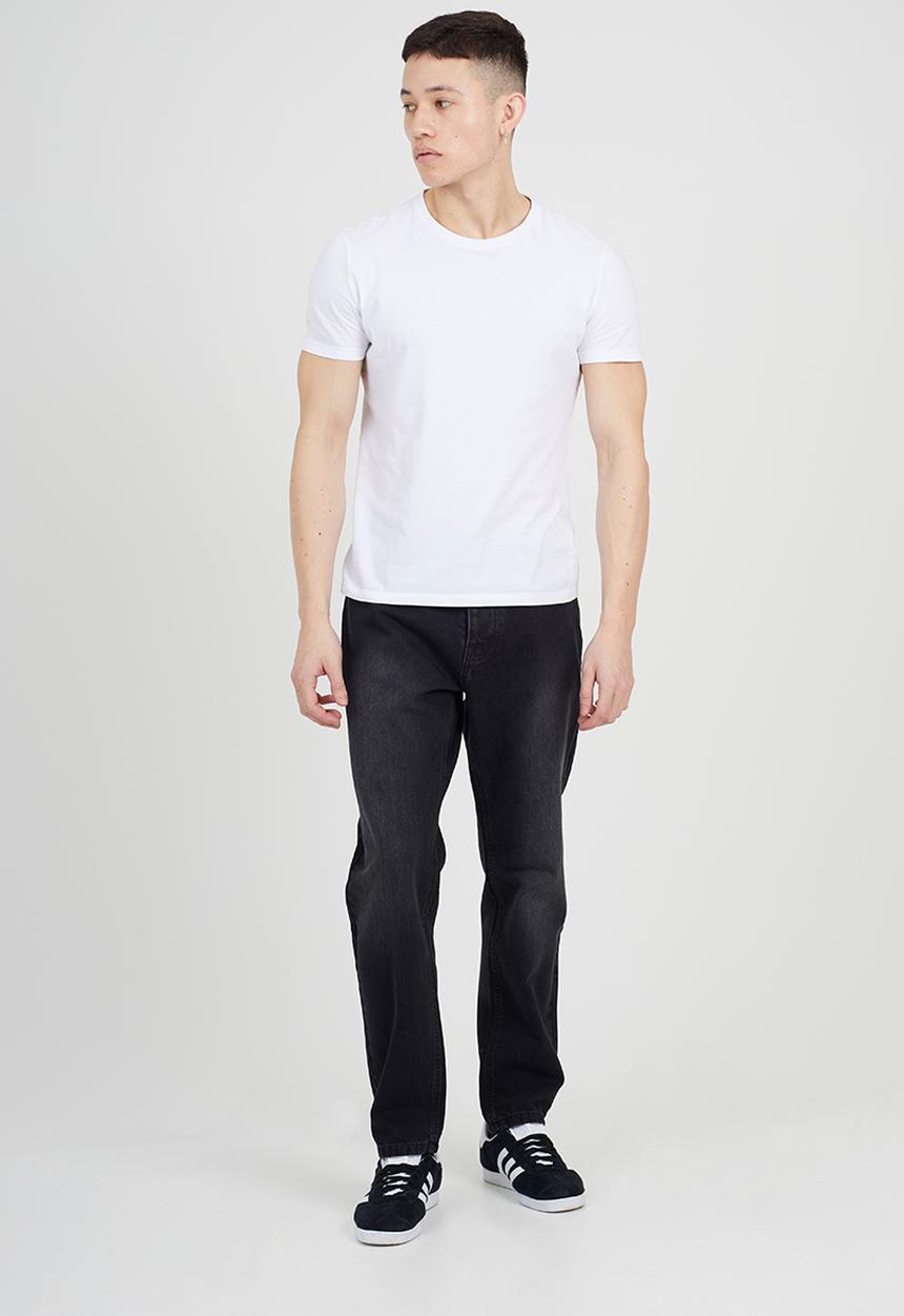 Brave Soul - Loose Fit Cotton Jeans - Charcoal Wash Long Length