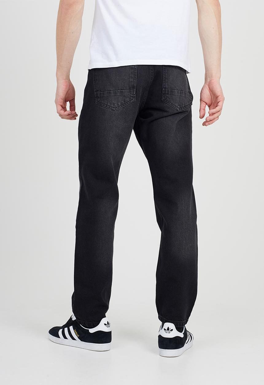 Brave Soul - Loose Fit Cotton Jeans - Charcoal Wash Long Length