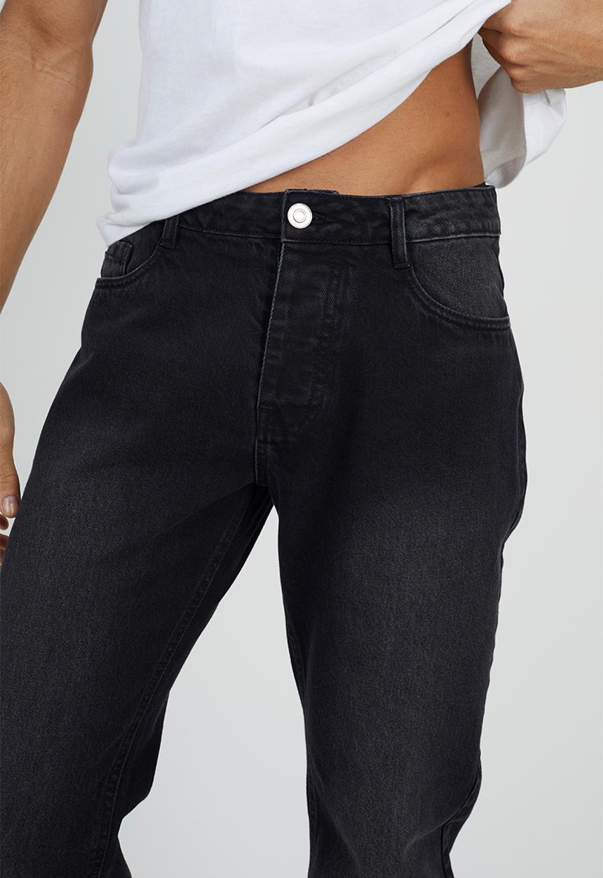 Brave Soul - Loose Fit Cotton Twill Pant - Charcoal Wash Regular Length
