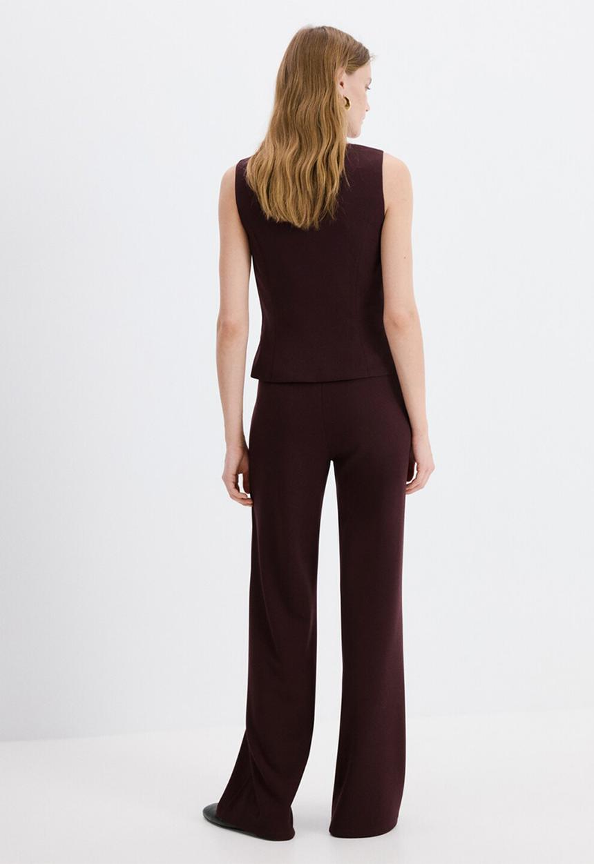 MANGO - Vest avay - dark red