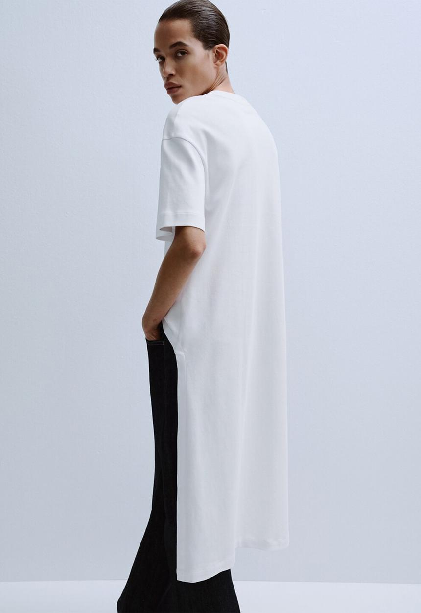 MANGO - T-shirt iris - white
