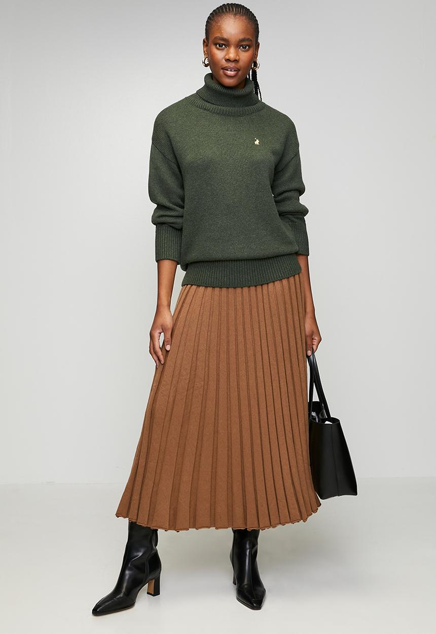 POLO - Wmn May Ls Relaxed Jersey - Olive