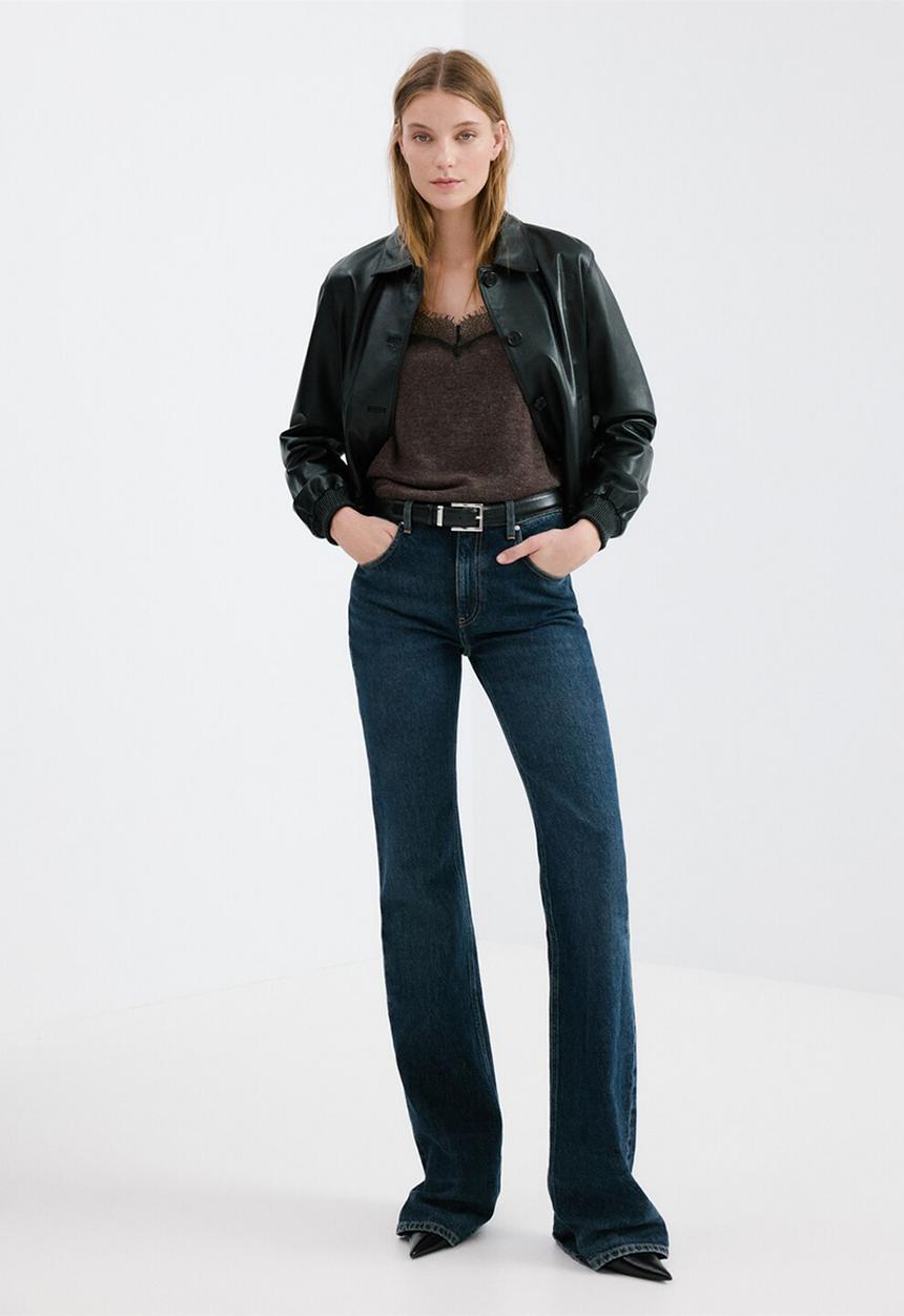 MANGO - Top verona - dark brown