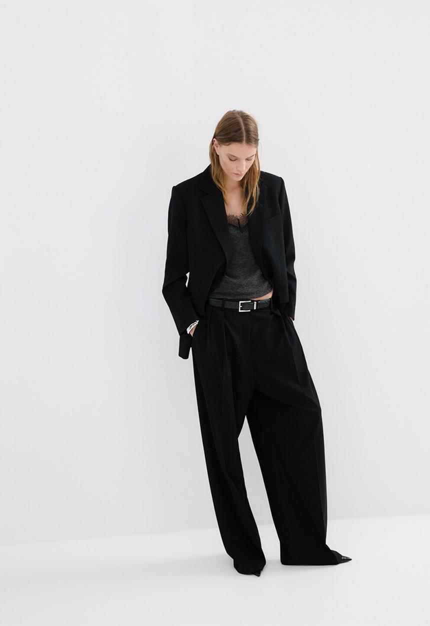 MANGO - Top verona- dark grey