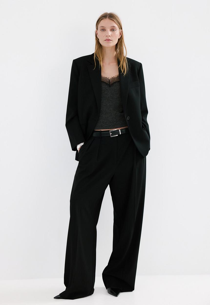 MANGO - Top verona- dark grey
