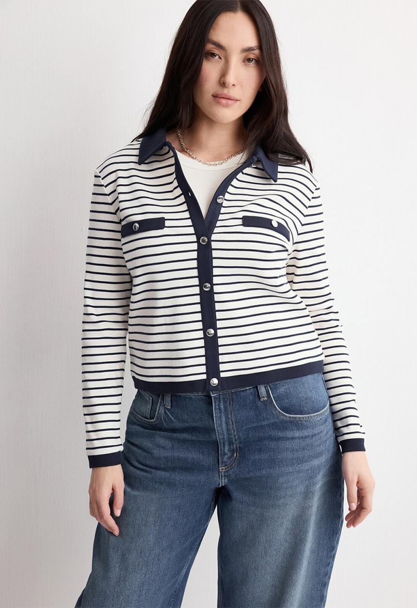 MANGO - Cardigan porto- navy