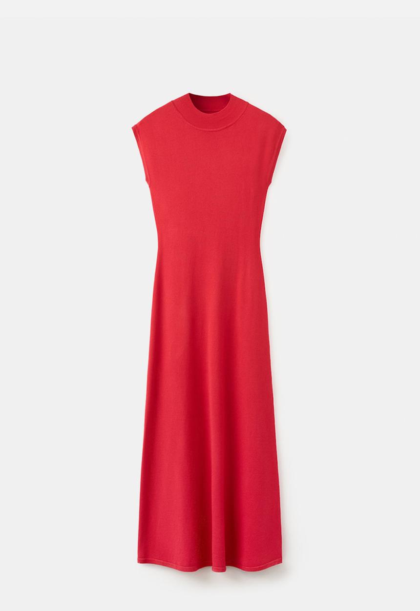 MANGO - Knitwear Dress Pomodore- red