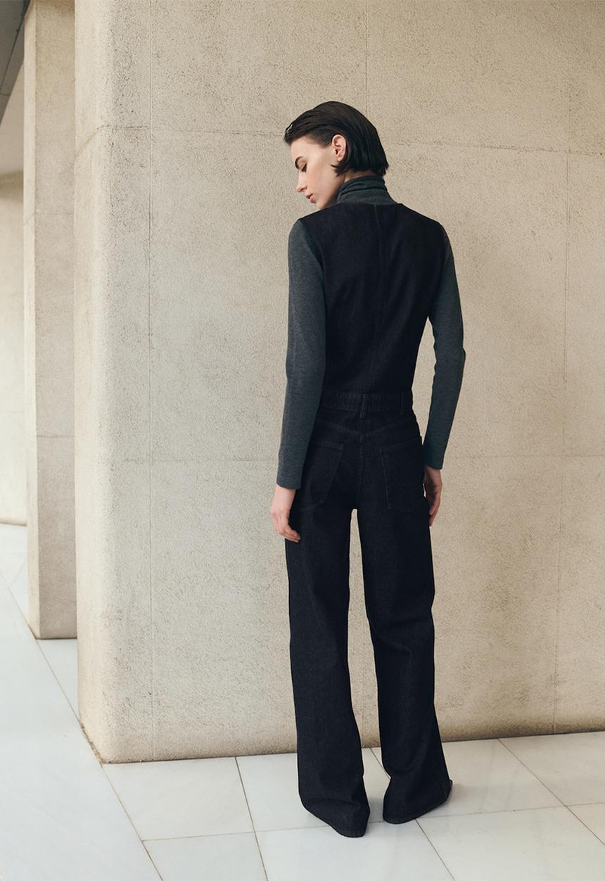 MANGO - Jumpsuit odette - open blue