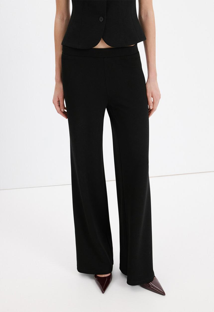 MANGO - Trousers avay - black