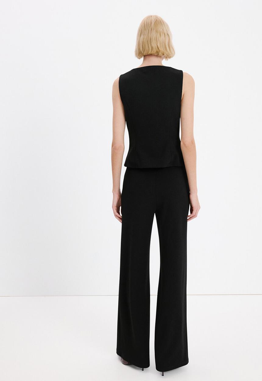 MANGO - Trousers avay - black